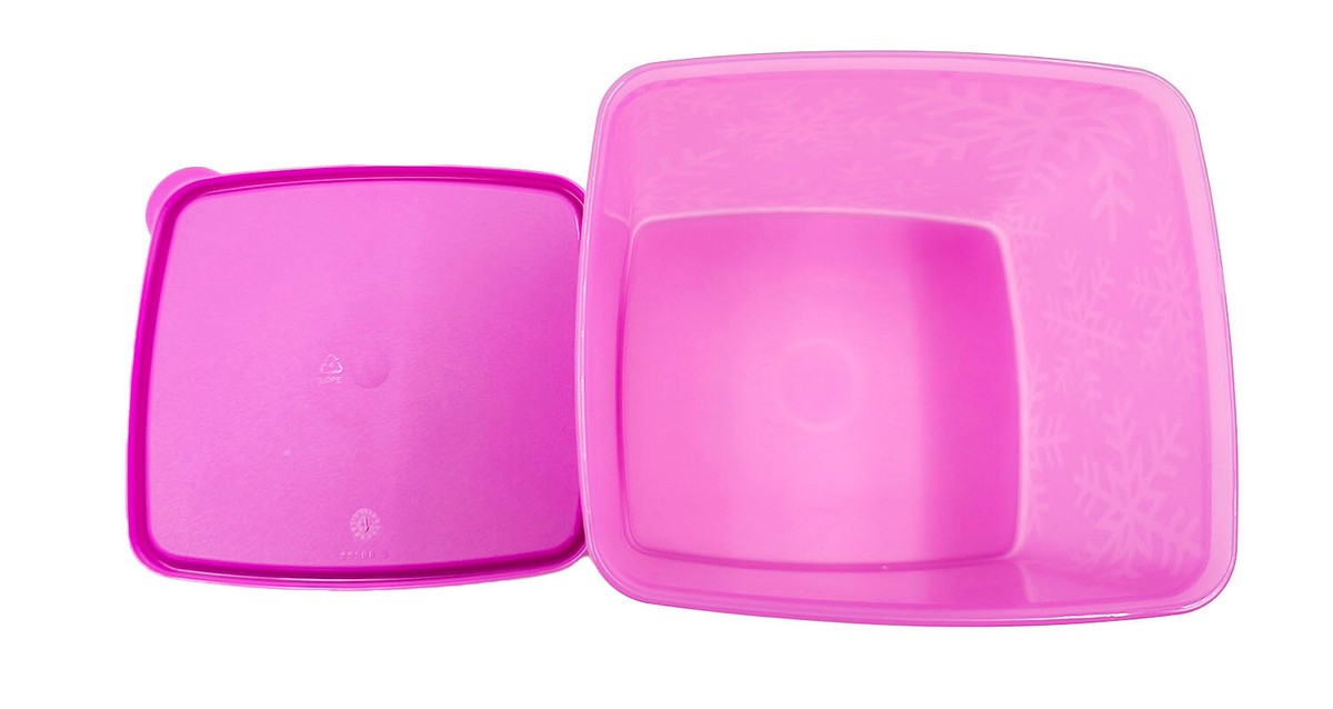 Tupperware まとめ売り Tupperware Square Round Freezer Containers 24 Oz #312 Set of