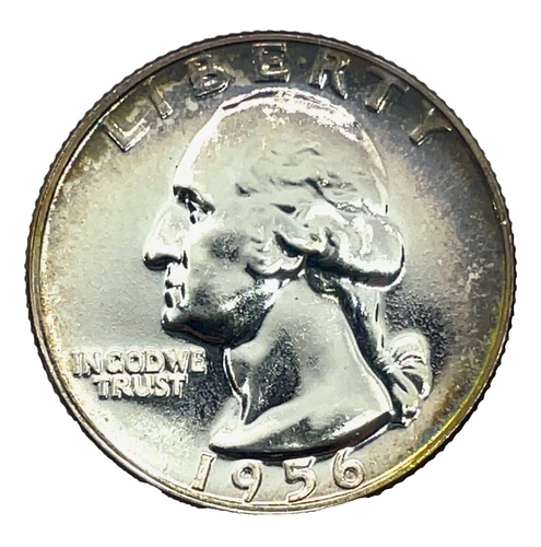 1956 Silver Washington Quarter GEM Proof - Cameo  ***SUPERB***-Original Toning