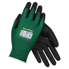 MaxiFlex 34-8743 A2 Cut Resistant Nitrile Coated Gloves, Green