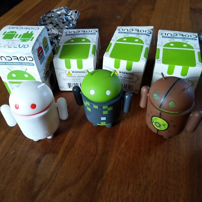 Android Mini Collectibles Series 01 4 Stück 1x NEU ungeöffnet Sammlerstück Vinyl