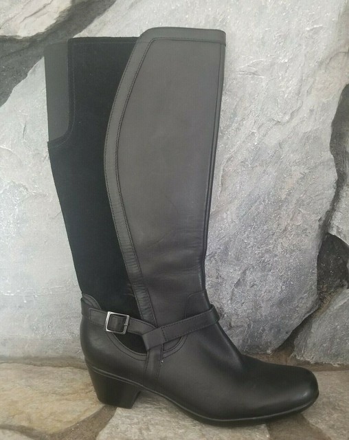 clarks leather riding boots