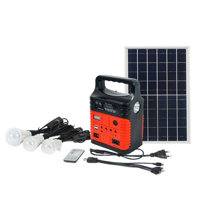 Solar Generator Led Lighting Home System W Solar Panel Homeoutdoorrvcamping 607052789558 Ebay