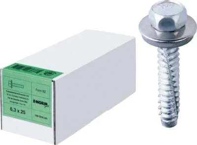 E-NORM Fassadenschraube mit Zapfen, Form BZ, Edelstahl A2