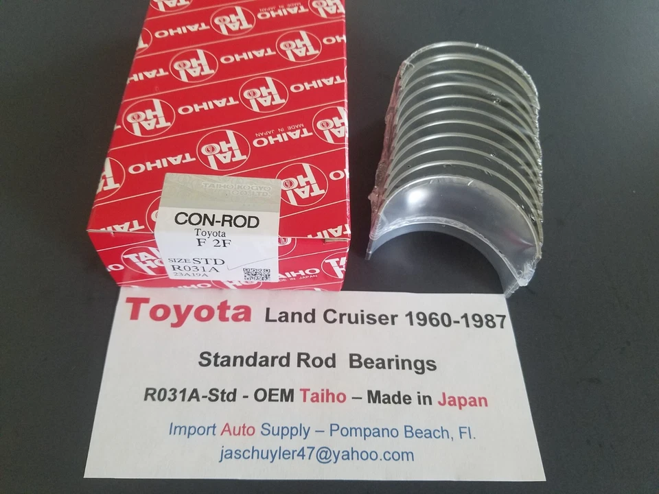 Toyota Land Cruiser Standard Rod Bearing Set - OEM Taiho Japanese Made 1960-1987 - Imagen 3 de 3