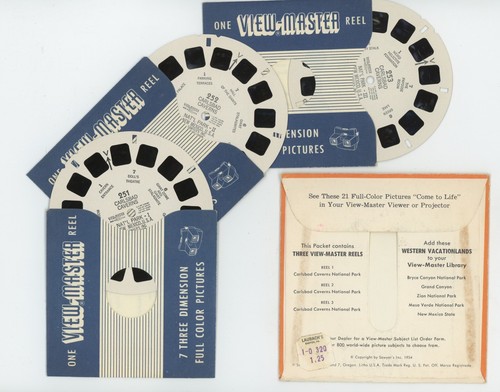 Carlsbad Caverns Neuf Mexico View-Master Paquet A-376 Bobines 251 252 253 Exc. - Photo 2 sur 3