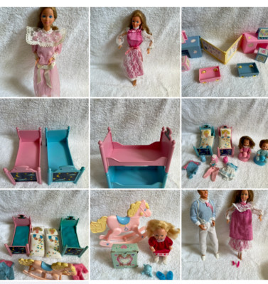 Barbie Mattel : The Heart Family Familie Herz : Baby : Cousin : Bett Kinderbett