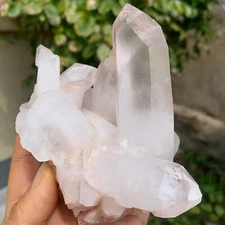 511g  Natural white crystal cluster point mineral specimen Chakras Healing
