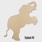 Wooden Elephant Shape 100-500mm 3mm MDF - Craft Unpainted 3mm MDF - Laser Cut