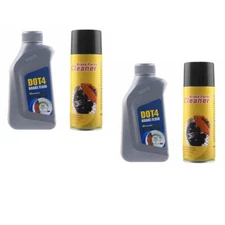 15oz Dot-4 Brake Fluid 450ml Brake Cleaner Spray Brake Parts Bottle 2pc Set