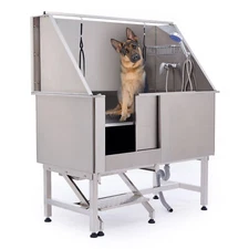 CO-Z 50" Pet Grooming Bath Tub Cat Dog Shower Wash Station 304 Stainless Steel