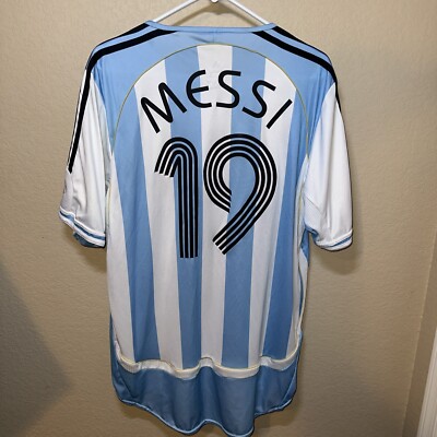 ウェア aregentina adidas 2006 messi game shirt Vintage Lionel Messi Argentina 2006 World Cup Size L adidas Jersey