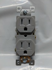 20 pc 15A Standard Duplex Receptacles 15 Amp Tamper Resistant TR Outlets GRAY