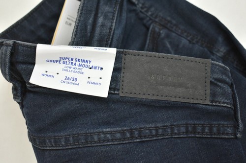 H&M Women Blue Low Waist Comfortable 5-Pocket Super Skinny Denim Jeans W26XL30 - 第 8/8 張圖片
