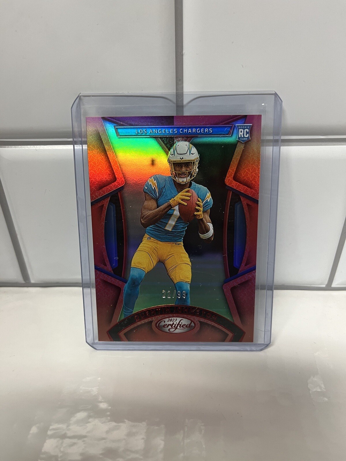 2023 Panini Certified - Mirror ORANGE #149 Quentin Johnston RC /99 Chargers