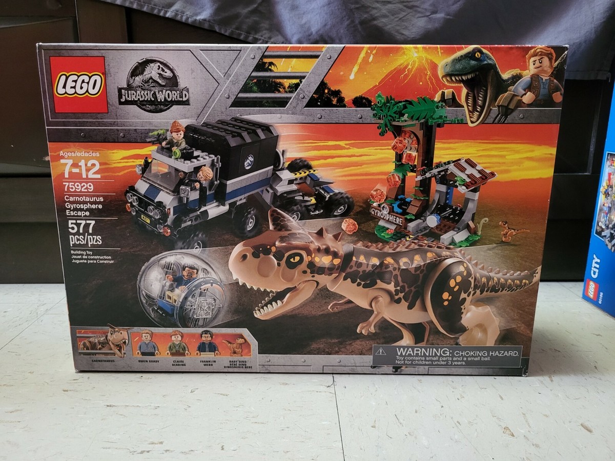 Lego Jurassic World Park Carnotaurus Gyrosphere Escape 75929