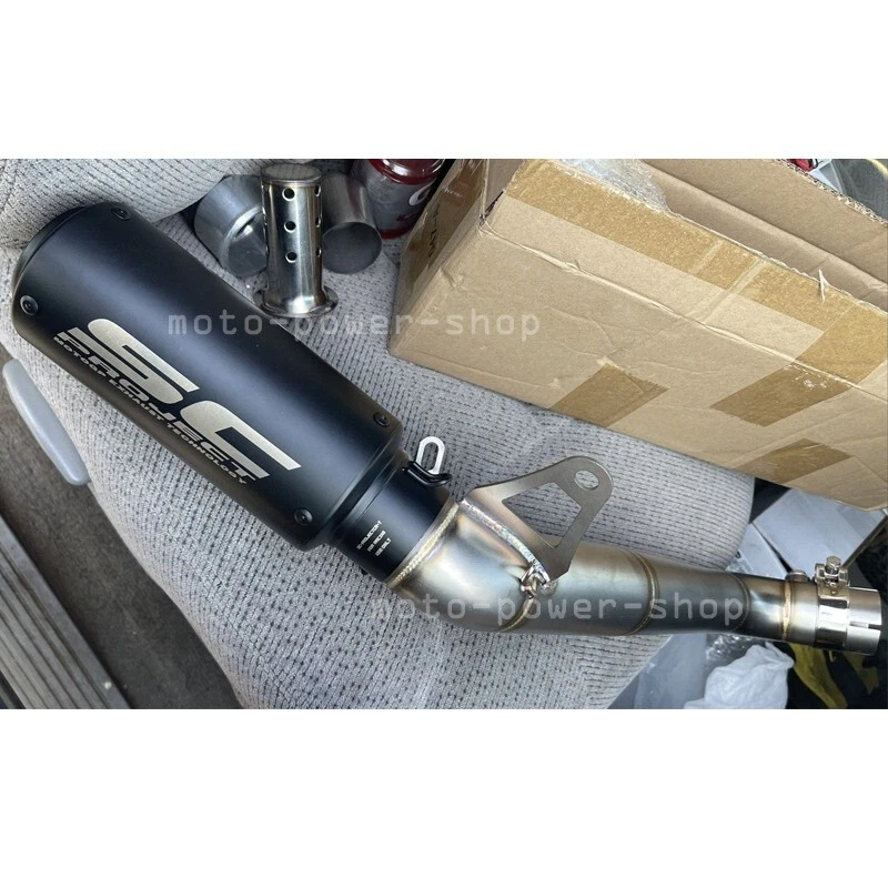 Sistema de escape deslizable para Honda CBR1000RR 2008-2016 tubo de enlace medio silenciador puntas Foto 3 de 4