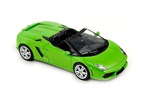 Lamborghini Gallardo LP560-4 spyder Norev 1:43 voiture miniature de collection verte 2009