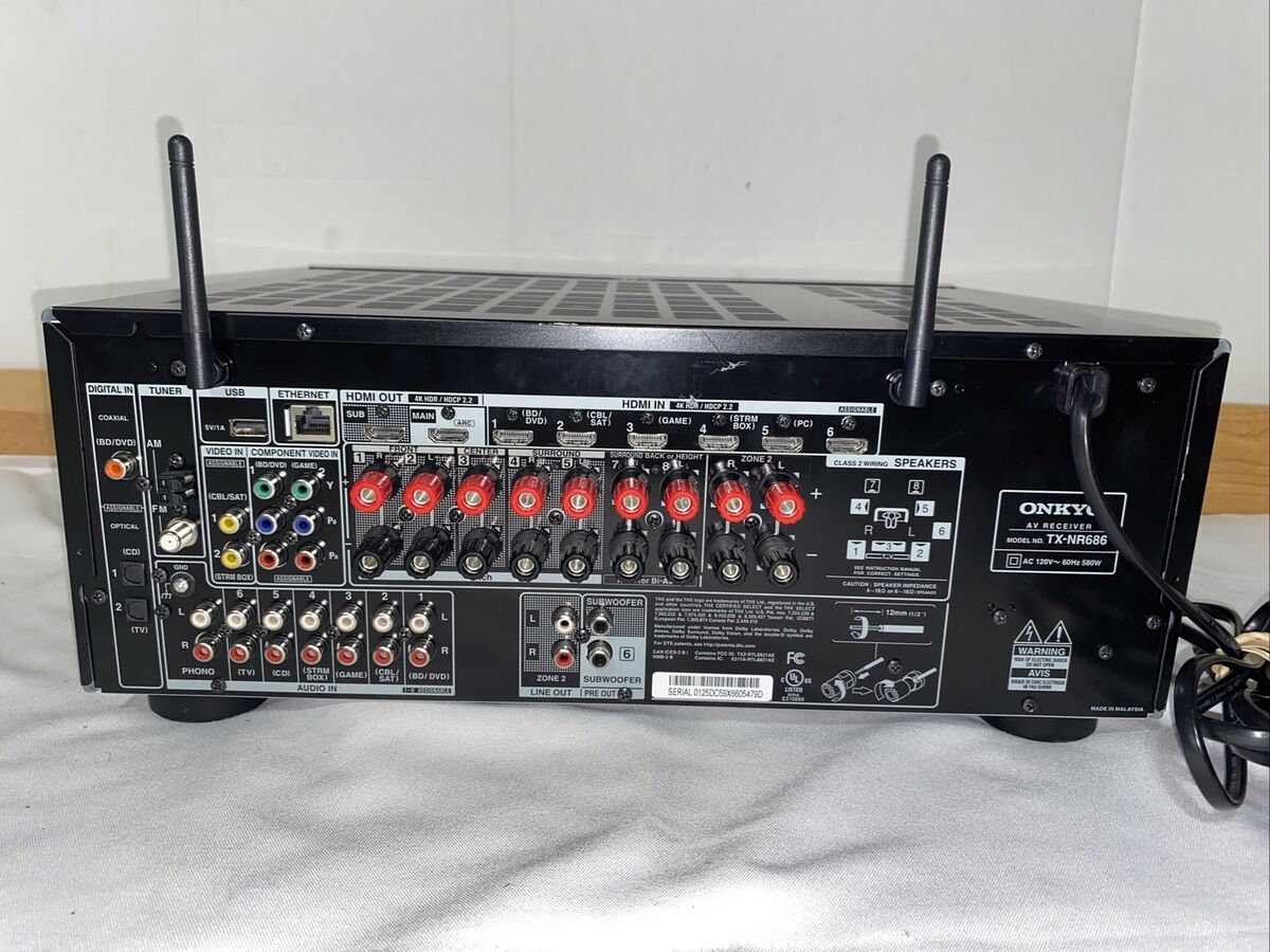 Onkyo TX-NR686 7.2-Channel Network A/V Receiver 889951001256