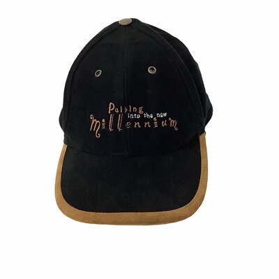 Tasman Pulp Pulping Into the New Millenium Black Brown Adjustable Baseball Cap