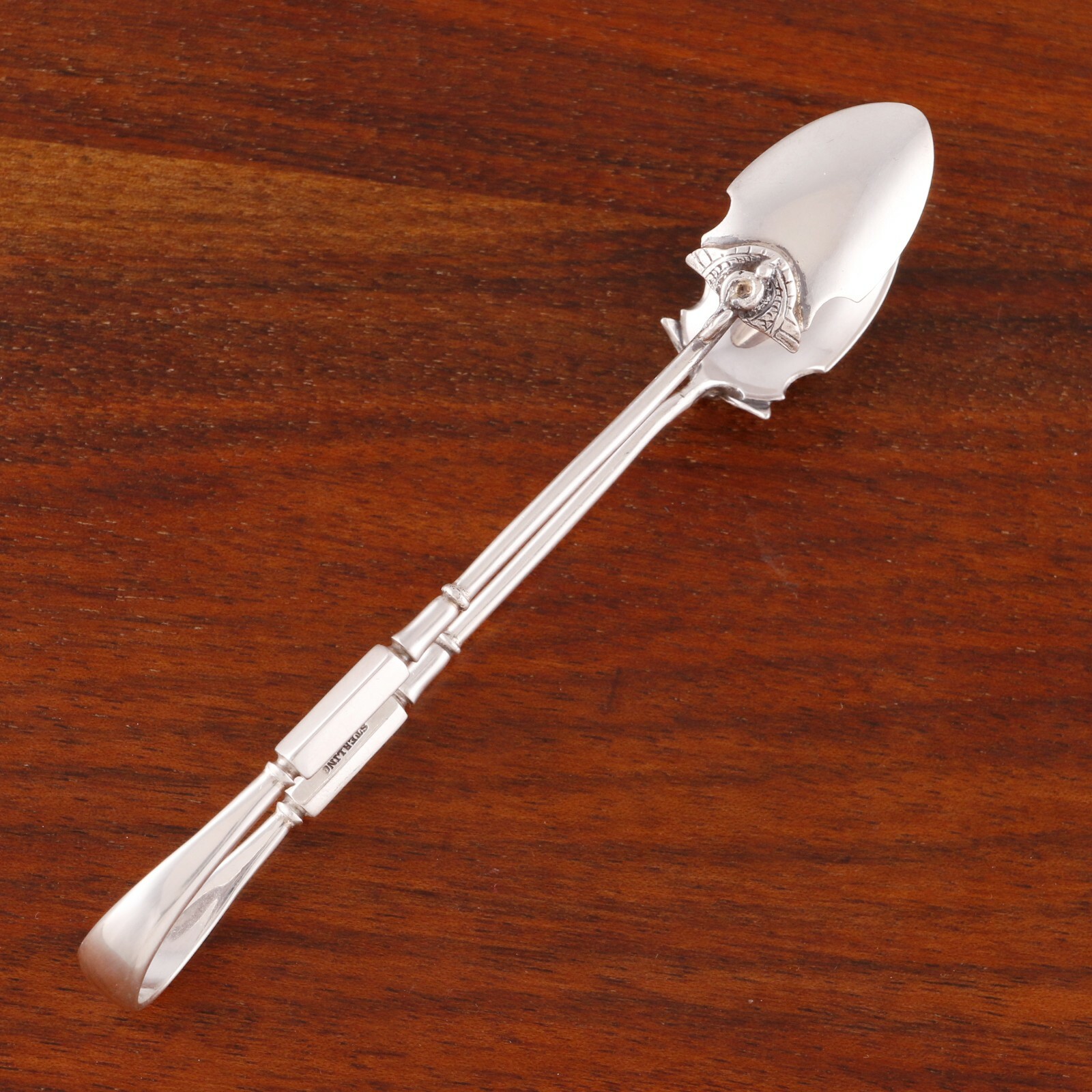 EARLY GORHAM AMERICAN STERLING SILVER SUGAR / TEA TONGS ISIS 1870 NO MONOGRAM