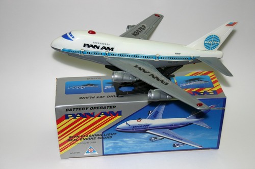 Vintage Raro avión Jet Air Pan Am Juguete Boeing con pilas | eBay