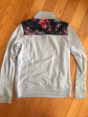 Sweatshirt Victoria's Secret Pink - Motif Tropical Palmier - Fermeture 1/4 Zip - Neuf Avec étiquettes (NWT)