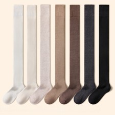 80cm Women Faux Wool Knee High Long Socks Warm Over Kneeth Warm Socks Thick Sock