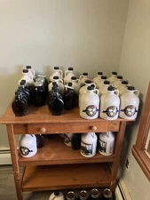 100% Pure New York Maple Syrup 1/2 Gallon Grade A  Adirondack Mountains