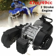 49cc 2 Stroke Pull Start Engine Motor Pocket Quad Dirt PitBike ATV UTV 4 Wheeler