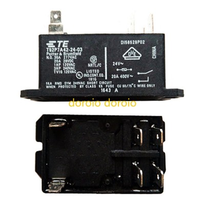 2Pcs TYCO T92P7A42-24-03 24VDC Power Relay 30A 277VAC 6Pins