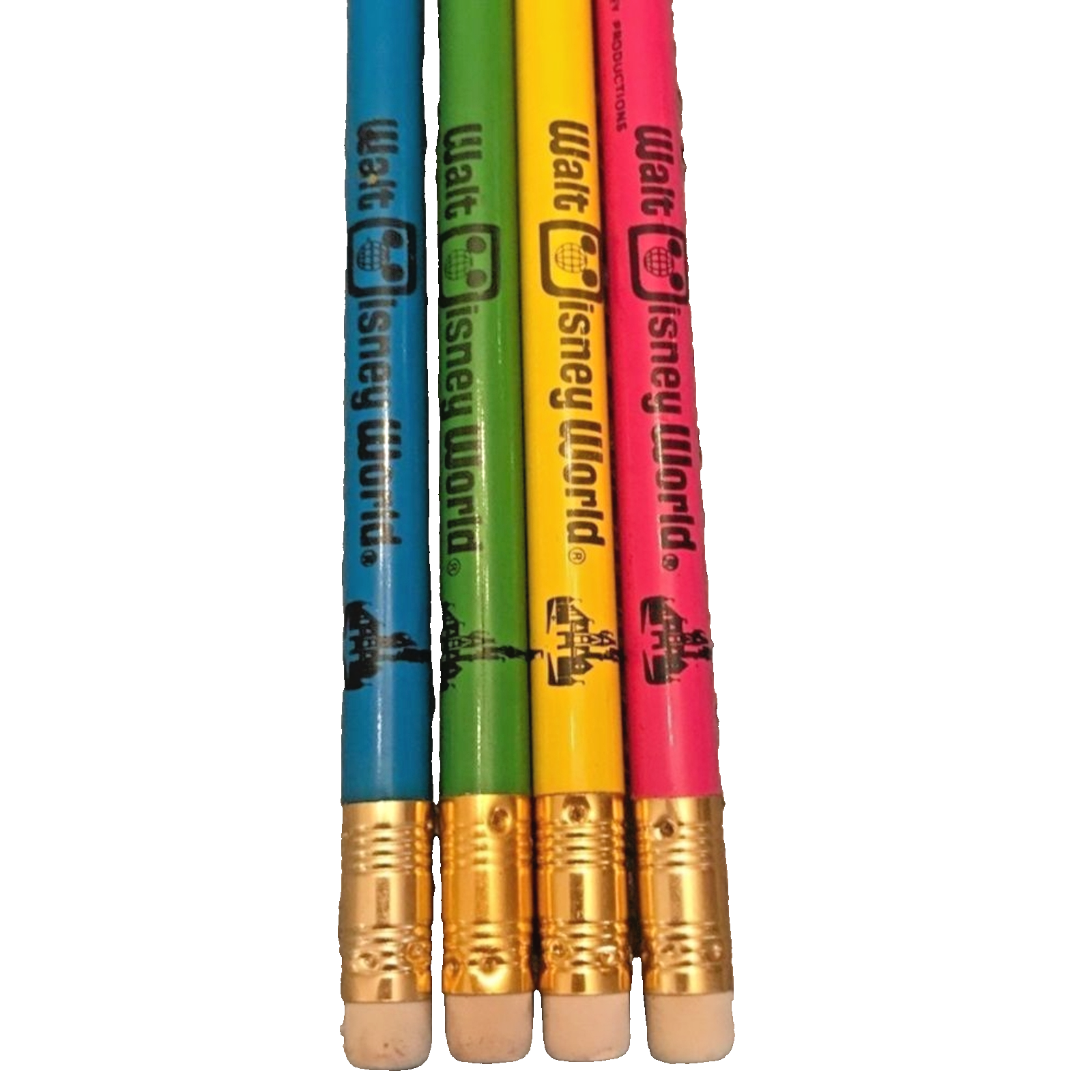 Vintage Walt Disney World Rainbow Pencils Disney Retro Collectible-image