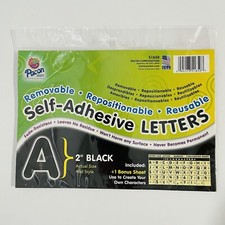 Pacon Self-Adhesive Letters 2" 159 Characters Black 51650