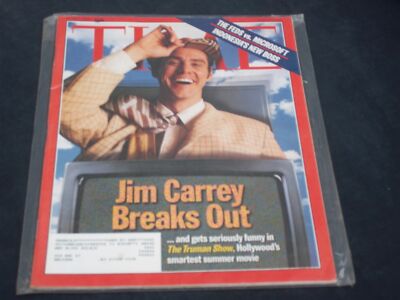 1998 JUNE 1 TIME MAGAZINE - JIM CARREY THE TRUMAN SHOW COVER - L 11027