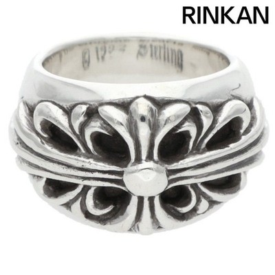 Chrome Hearts FLRL CRS Floral Cross Silver Ring Men's Size 6 Used 4a85b6b83c244d