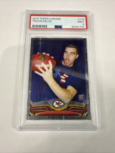 2013 Topps Chrome #118 Travis Kelce Rookie RC PSA 9! Chiefs