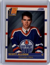 1990-91 Score Canadian Scott Allison RC #424