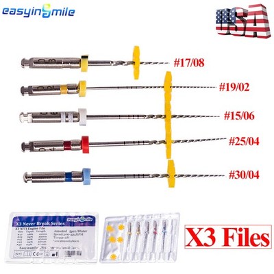 Dental Endo Files Endodontic Root Canal engine Files NITI Rotary tips 21/25/31MM