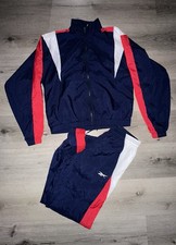 Reebok Women's Vector Woven Track Pants Activewear Navy/Red/White Size XS NWT