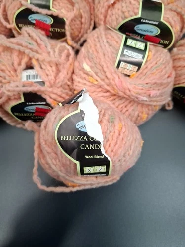 Lot of 8 Sensations Bellezza Italy Canditi Pink Wool Blend Yarn Speckled New image 8
