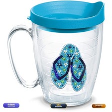 Tervis 16oz Clear Double Walled Insulated Tumbler Cup Keeps Drinks Cold & Hot