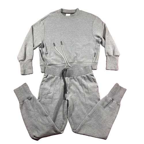 VARLEY 2-piece Sweater And Jogger Pants Gray Small Set *Excellent* Gym Athletic