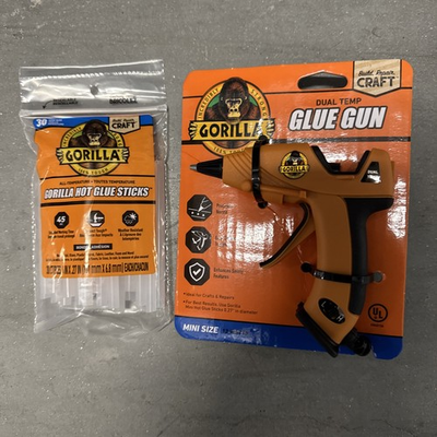 #ad #ad Gorilla Mini Size Hot Glue Gun Kit. Including 30 All Temperature Hot Glue Sticks $15.99