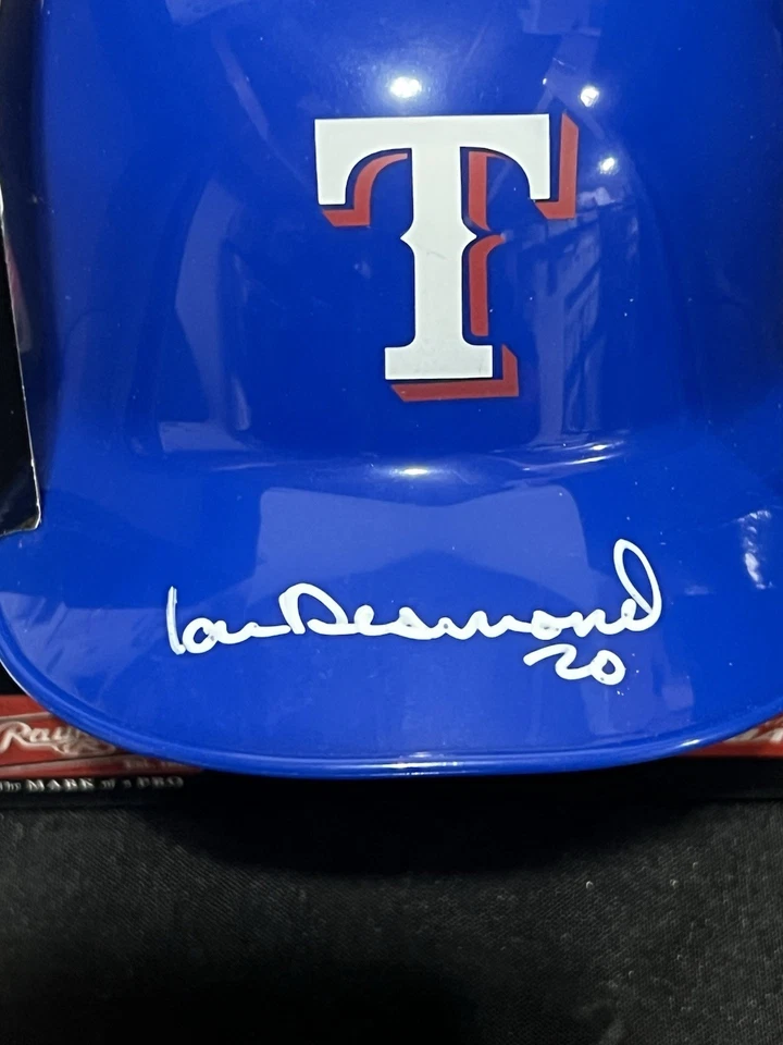 Ian Desmond Signed Texas Rangers Rawlings Replica Mini Helmet JSA - Image 2 of 3