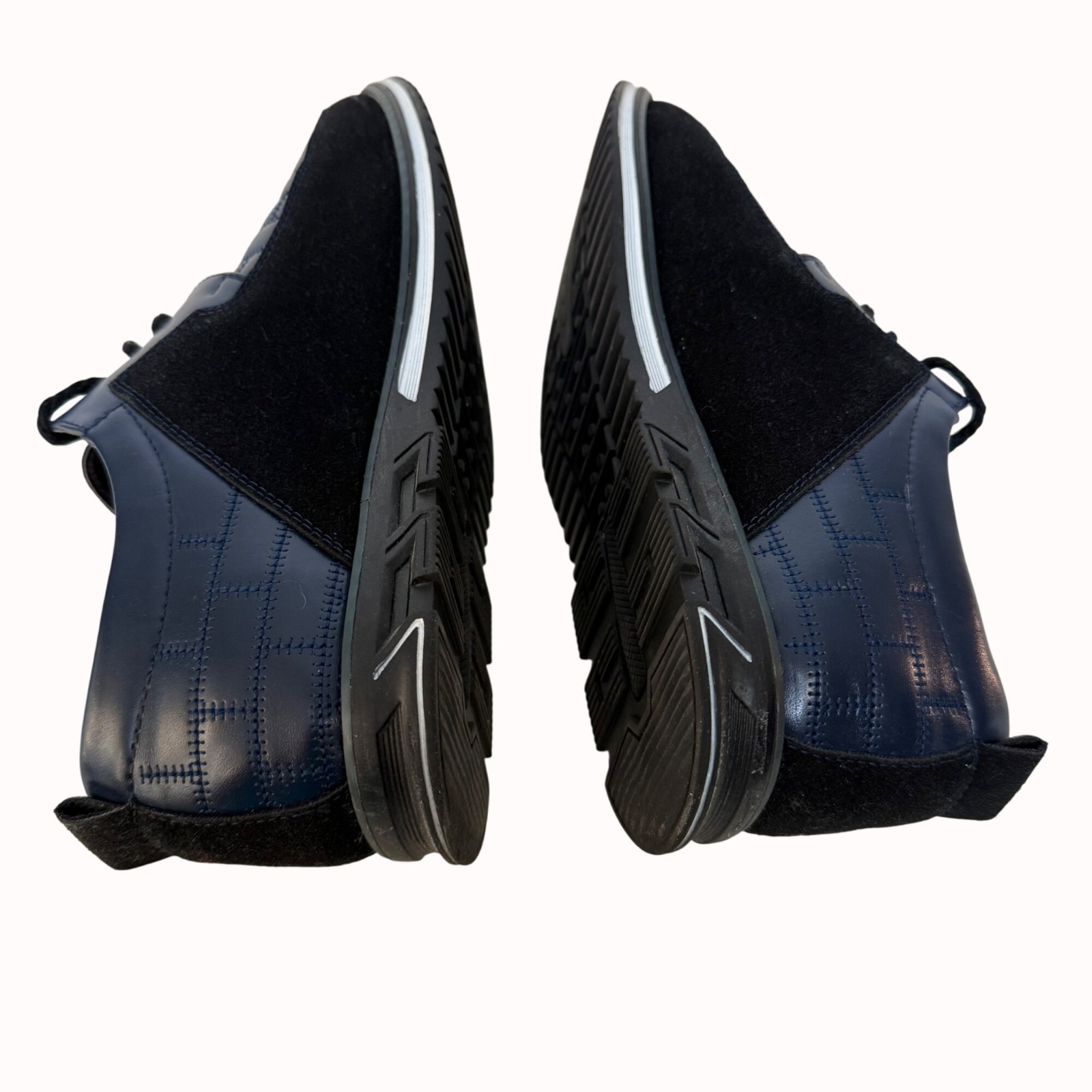 Gatsby Oxford Derby Shoes Size 8.5 Navy Blue Business Casual Shoes Retro Hipster