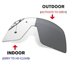 Transition Replacement Lenses for Oakley Sutro OO9406 Sunglasses - Clear to Grey