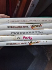Lot Of 5 Empty Nintendo Wii Cases Only