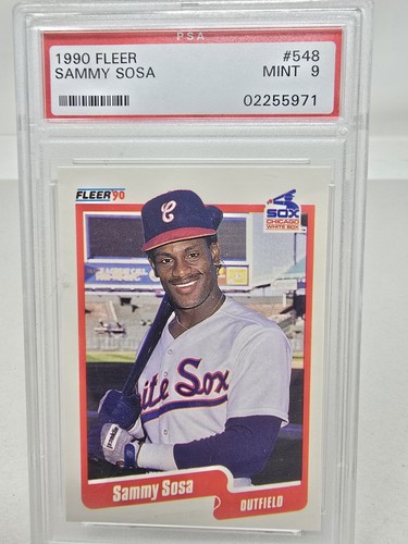 1990 FLEER SAMMY SOSA PSA 9 ROOKIE CARD