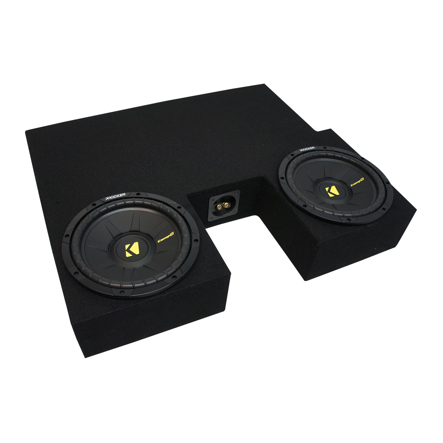 07-13 Toyota Tundra Double Cab Kicker CompC CWCS10 Dual 10-Inch Sub Box Audio System