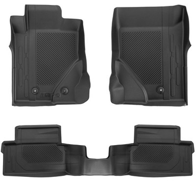 SUNPIE Black TPE Front & Rear Floor Mats for 2021-2026 Ford Bronco 2-Door
