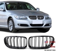 Front Grille Double Slats Front Grill Glossy Black Double Slats E90 2008-2011 